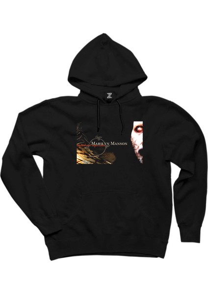 Marilyn Manson Antichrist Superstar Siyah Kapşonlu Sweatshirt Hoodie