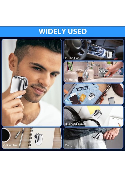 Mini Shaver Sıfır Sakal Taşınabilir Şarjlı Tıraş Makinesi Ipx6 Korumalı (5057)