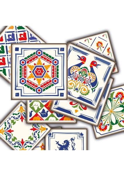 Menashop Metrashop Yapışkanlı Oyun Desenli Pvc Karo (10X10 Cm)