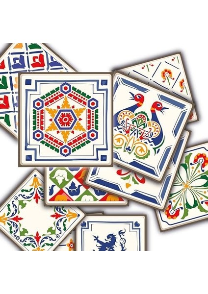 Menashop Metrashop Yapışkanlı Oyun Desenli Pvc Karo (10X10 Cm)