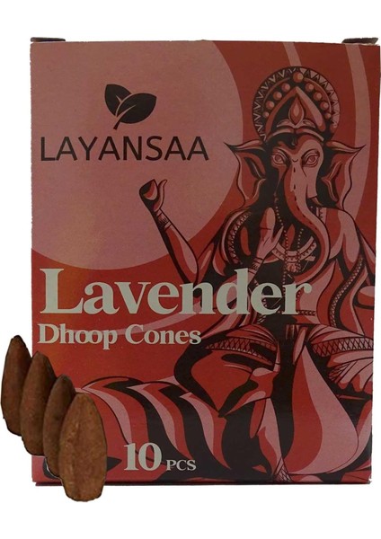 Menashop Metrashop Hd Lavanta Aromalı Kokulu Backflow Lavanta Geri Akış Şelale Tütsü Konik 10 Adet Tütsü