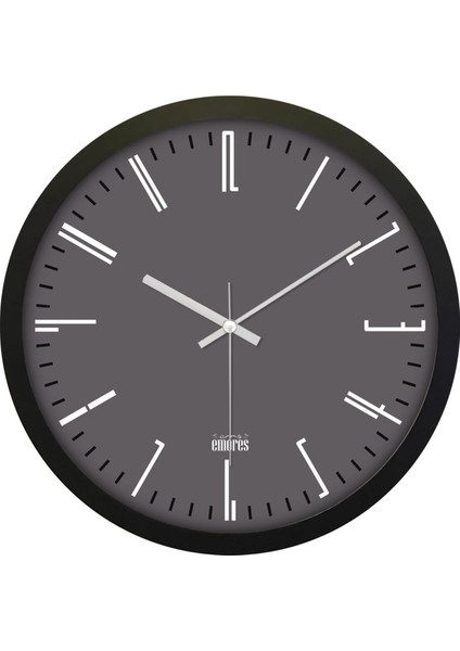 Menashop Metrashop 30 cm Gerçek Cam Sessiz Mekanizma Duvar Saati