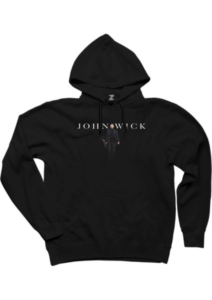 John Wick Siyah Kapşonlu Sweatshirt Hoodie