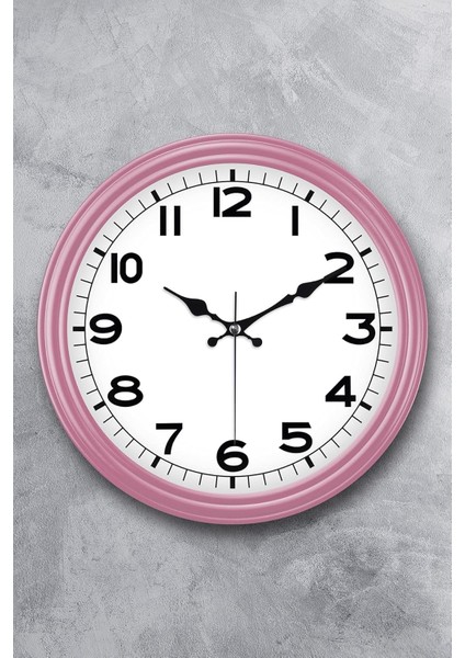 Menashop Metrashop 31 cm Dekoratif Gerçek Cam Sessiz Mekanizma Duvar Saati