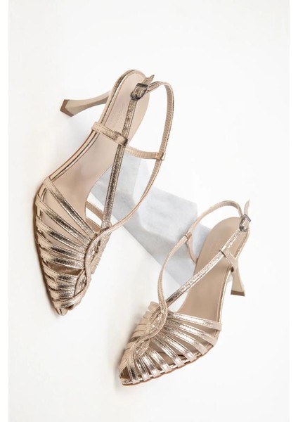 Mnrs 03127 9 cm Topuklu Kadın Stiletto Abiye Ayakkabı fırsatları