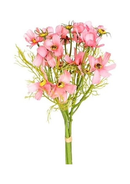 Menashop Metrashop Yapay Çiçek Papatya Pembe 35 Cm.