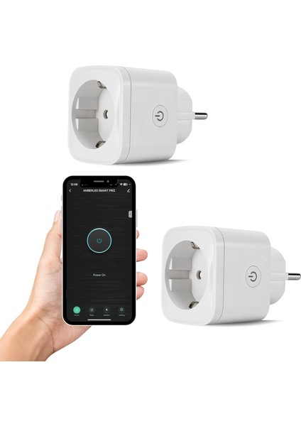 Menashop LED Wi-Fi Akıllı Priz Uzaktan Telefonla Kontrol Edilebilir 16 | Tuya, Google Asistant, Amazon Alexa Uyumlu (2)