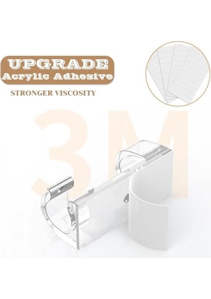 Menashop Metrashop Kablo Klipsi Paketi, 20 Adet Yapışkanlı Kablo Tutucu Klips, Yapıştırıcı Akrilik Ile, Çalışma Masası, Güç Kablosu, USB Şarj Kablosu, Şarj Kablosu Vb. Için Güvenli Altlık, Şeffaf