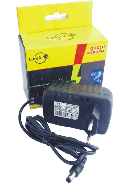 Menashop Metrashop Lr-Gucsw1 12V 1A Adaptör, 12V Priz Tipi Adaptör, LED Kamera Adaptörü