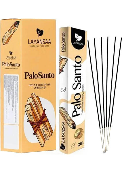 Menashop Metrashop Palo Santo (Kutsal Ağaç) Kokusu Agarbatti Özel Aroma Kokusu 20 Adet 1 Paket Çubuk Tütsü