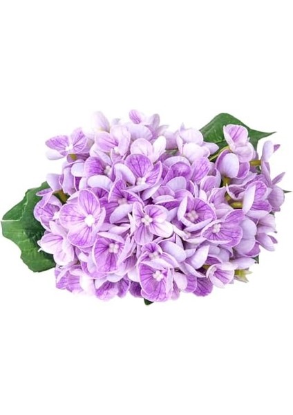 Menashop Metrashop Yapay Çiçek Islak Dokulu Ortanca Buket Mor 26 Cm.