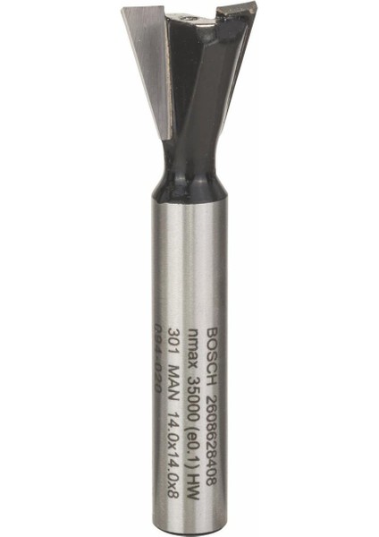 Menashop Professional Bosch Professional Aksesuar 2 608 628 408 Çinko Freze Ucu 8 Mm, D1 14,0 Mm, U 14,0 Mm, 15°