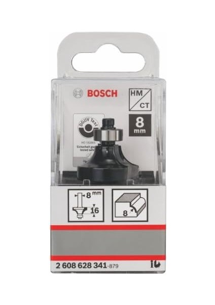 Menashop Metrashop 2608628341 Aksesuarı Abrundfraeser 8 Mm, R1 8 Mm, L 15,5 Mm, G 53 mm fiyatları