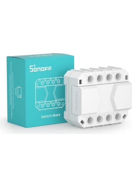 Menashop S-Mate Smart Switch Mate, Wi-Fi Şalter Mate, Mınır3 Akıllı Işık Şalteri ile Çalışır, Nötr Iletken Çözümü Yoktur