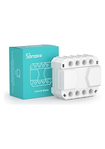 Menashop S-Mate Smart Switch Mate, Wi-Fi Şalter Mate, Mınır3 Akıllı Işık Şalteri ile Çalışır, Nötr Iletken Çözümü Yoktur