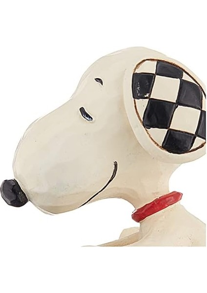 Menashop Metrashop Jim Shore Peanuts Snoopy Yazma Minyatür Heykelcik, 7,5 Cm, Çok Renkli