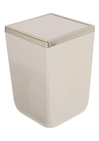Menashop Metrashop Toskana Çöp Kovası 6 Lt Bej Altın