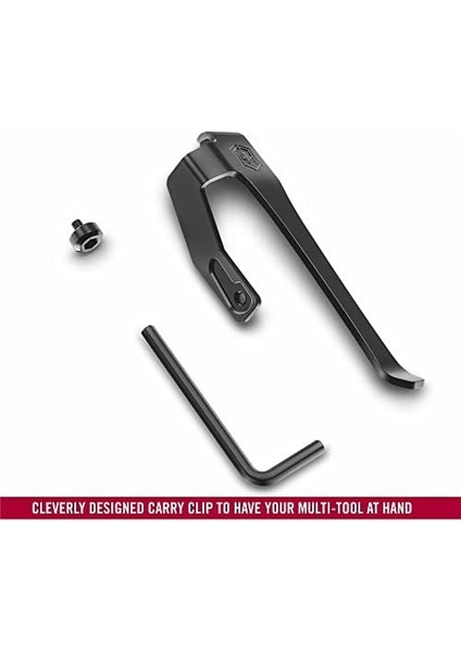 Menashop Metrashop Swiss Tool Bs Için Taşıma Klipsi, Çok Fonksiyonlu Alet, Çanta, Siyah, 59 mm