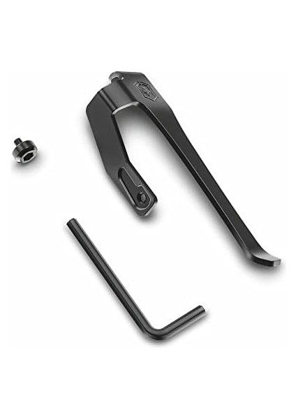 Menashop Metrashop Swiss Tool Bs Için Taşıma Klipsi, Çok Fonksiyonlu Alet, Çanta, Siyah, 59 mm