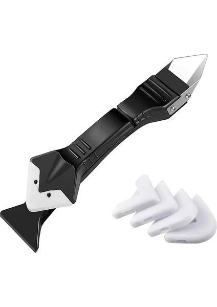 Menashop 3'ü 1 Arada Fayans Derz Temizleyici, Silikon Kazıyıcı ve Uygulama Aparatı - Pratik Derz Temizleme ve Silikon Yenileme Aracı