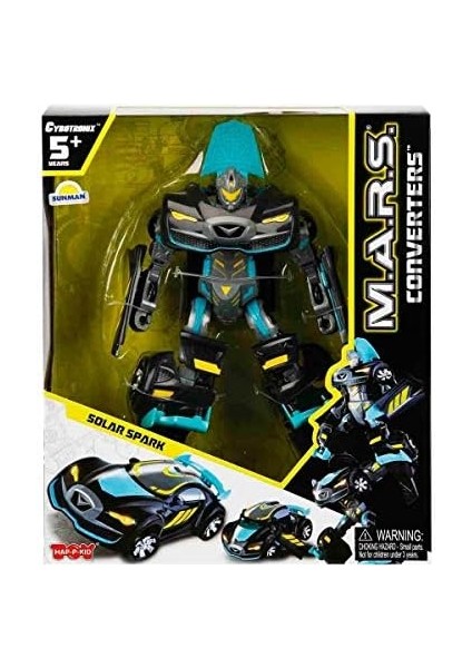 Menashop Metrashop Happy Kid Robot M.a.r.s. Dönüşen Araba Bustrunner/solar Spark