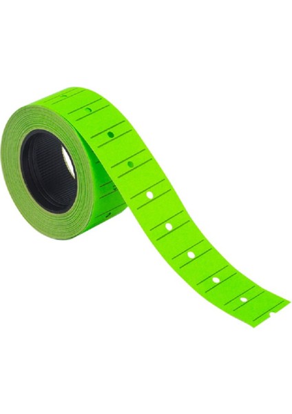 12 Adet Motex Etiket 12X21 mm Fosforlu Yeşil