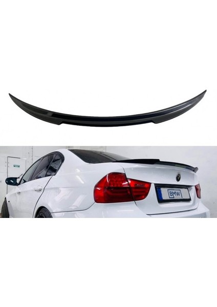 Bmw E90 (2006 - 2012) Yarasa M4 Stil Parlak Siyah Boyalı Spoiler