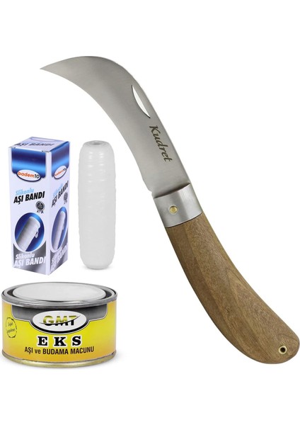 Menashop Metrashop Aşı Bıçağı Seti 3'lü Aşı Bıçağı+Aşı Macunu+Aşı Bandı