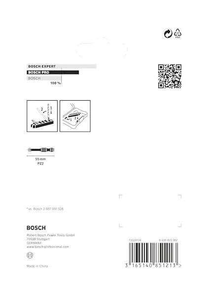 Menashop Metrashop 2608522331-TORNAVIDA Ucu "set" Impact Control Pz2 50 mm 8-Parça, 0 W, 0 V