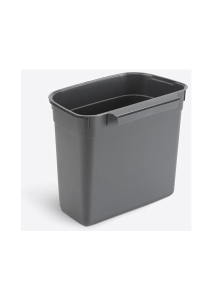 Menashop Metrashop Home 7 Litre Dolap Kapağına Takılabilir Kapaklı Askılı Çöp Kovası, Plastik, Mutfak ve Banyo Için Pratik Atık Toplama Çözümü, Uzun Ömürlü ve Kolay Temizlenebilir (Antrasit Gri)