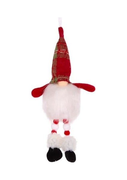 Yılbaşı Süsü Noel Baba Figürü Işıklı Kırmızı-Beyaz 8 x 27 cm .