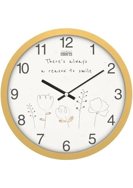 Menashop Metrashop 30 cm Gerçek Cam Sessiz Mekanizma Duvar Saati fiyatları