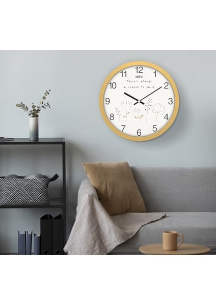 Menashop Metrashop 30 cm Gerçek Cam Sessiz Mekanizma Duvar Saati modelleri