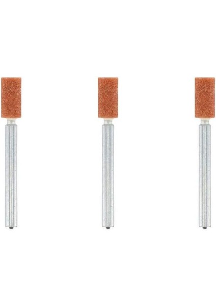 Menashop Metrashop 8153 Alüminyum Oksit Taşlama Taşı, En Küçük Çaplı, Silindirik Biçimli, 4,8 Mm, 3'lü