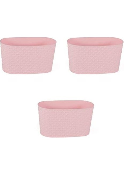 Kapadokya Saksı (Pastel Pembe) 3 Adet