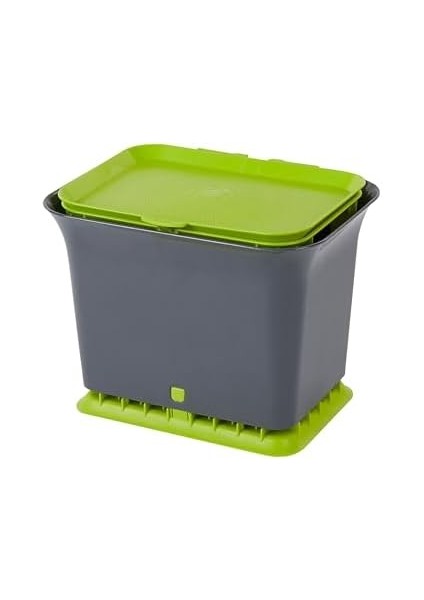 Menashop Metrashop Circle Fresh Air Compost Collector, Ye?il Arduvaz