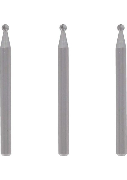 Menashop Metrashop 107 Gravür Kesici, Küçük Boy Yuvarlak Uçlu, 2,4 Mm, 3'lü