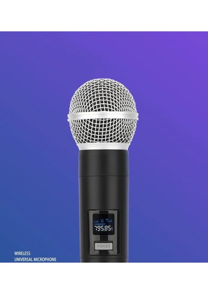 Menashop Metrashop Kablosuz Karaoke Mikrofonu 6.35MM Amfi Hoparlör Için 600 Hz Ila 800 Khz Çok Amaçlı Tak ve Çalıştır Kablosuz Mikrofon Dış Mekan Için WN05 (TEKLI-WN05)