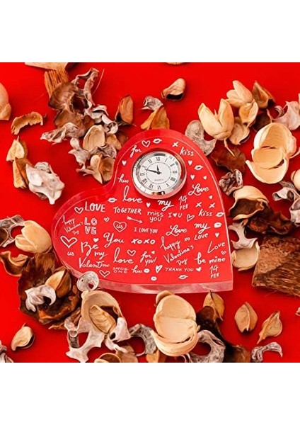 Temalı Hediye Akrilik Kalp Saat fiyatları