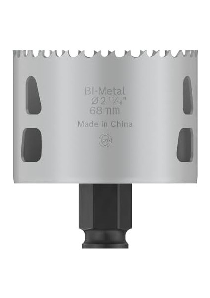 Menashop Metrashop 1 x Pro Multi Material Power Change Plus Delik Testeresi (Yumuşak Ahşap, Alçıpan Duvar Için, Ø 68 Mm, Profesyonel Aksesuar, Matkap/tornavida Için)