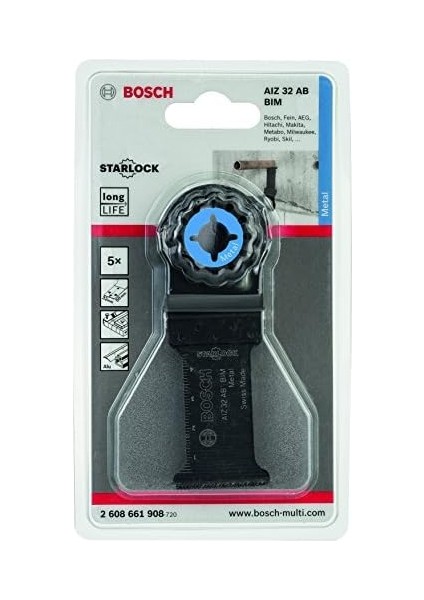Menashop Metrashop Pro Tauchsaegeblatt Metal Multifunktionswerkzeuge Için Starlock (5 Adet, Aiz 32 Ab)