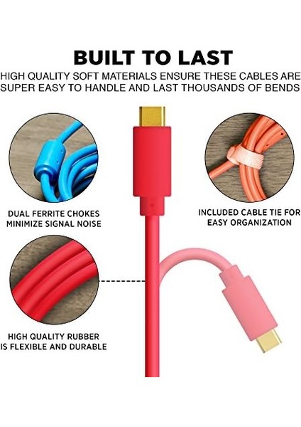 Menashop Techtools Chroma Cables Usb-C To C - 1mt | Green modelleri