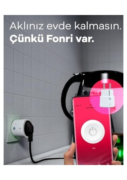 Menashop Metrashop Wi-Fi Akıllı Priz (16A)
