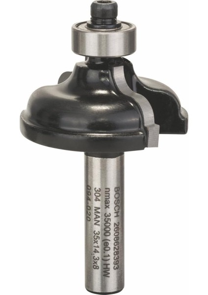 Menashop 2608628393 Aksesuarı Profil Freze A 8 Mm, R1 4,8 Mm, G 11 Mm, L 14,3 Mm, G: 57 mm