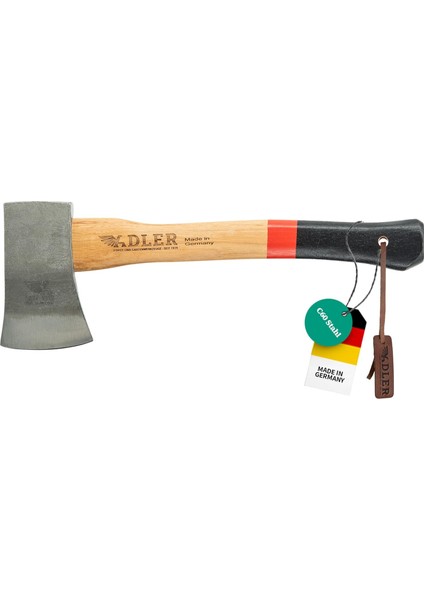 Menashop Metrashop Yankee Balta 650GR, Ağaç Sap 38CM, Krm/siyah