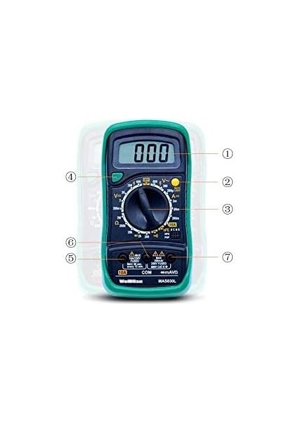 Menashop Metrashop MAS830L Dijital Multimetre Ölçü Aleti