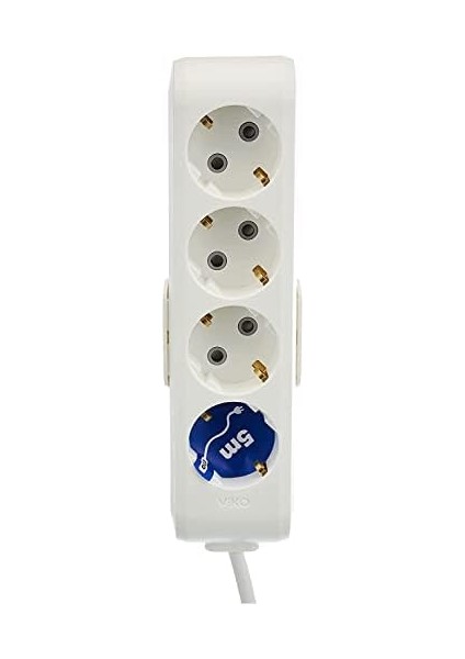 Menashop Metrashop Multi-Let 4lü Topraklı Kablolu Ç.k 5mt Priz