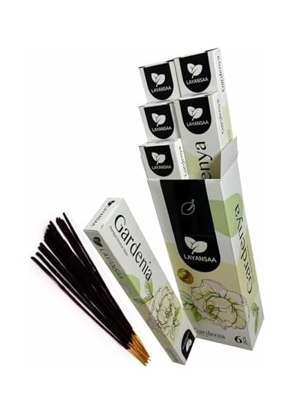 Menashop Metrashop Gardenya (Gardenia) Kokusu Özel Aroma Kokusu Agarbatti Arınma 20 Adet 1 Paket Çubuk Tütsü