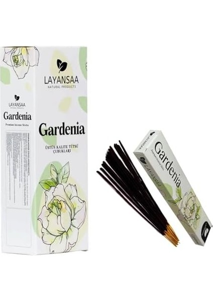 Menashop Metrashop Gardenya (Gardenia) Kokusu Özel Aroma Kokusu Agarbatti Arınma 20 Adet 1 Paket Çubuk Tütsü