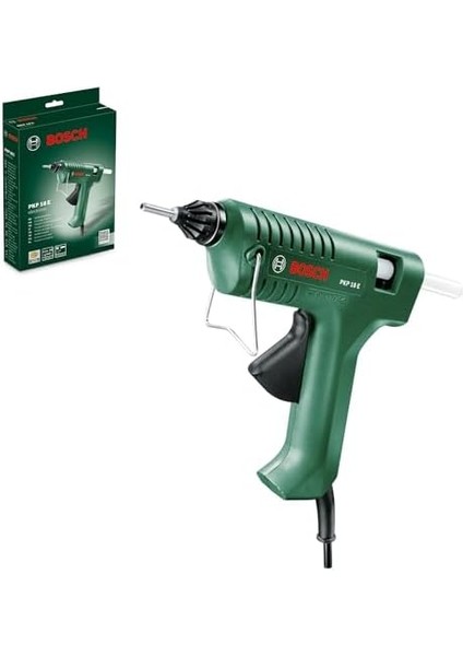 Menashop Metrashop Pkp 18 E Elektrikli Sıcak Tutkal Tabancası, 240 V, Tutkal Çubuğu 1 Adet Ekstra Uzun Nozül, Yeşil